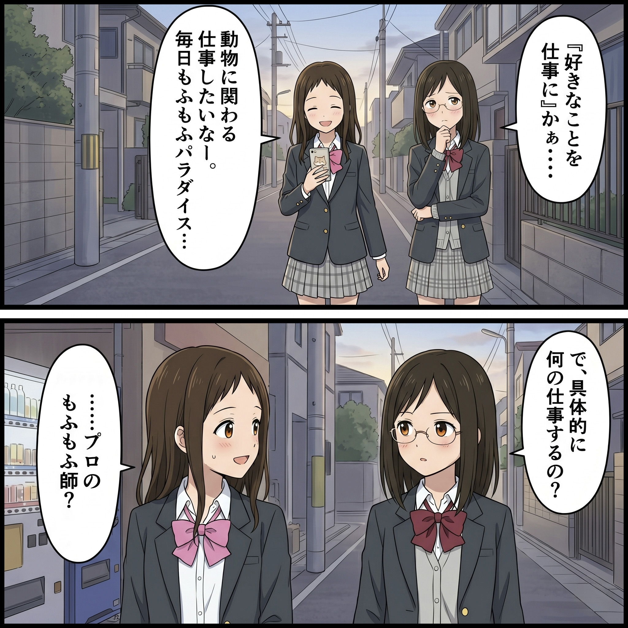 信州松本動物専門学校_「好き」を仕事にするための進路の考え方_紹介2コマ漫画1