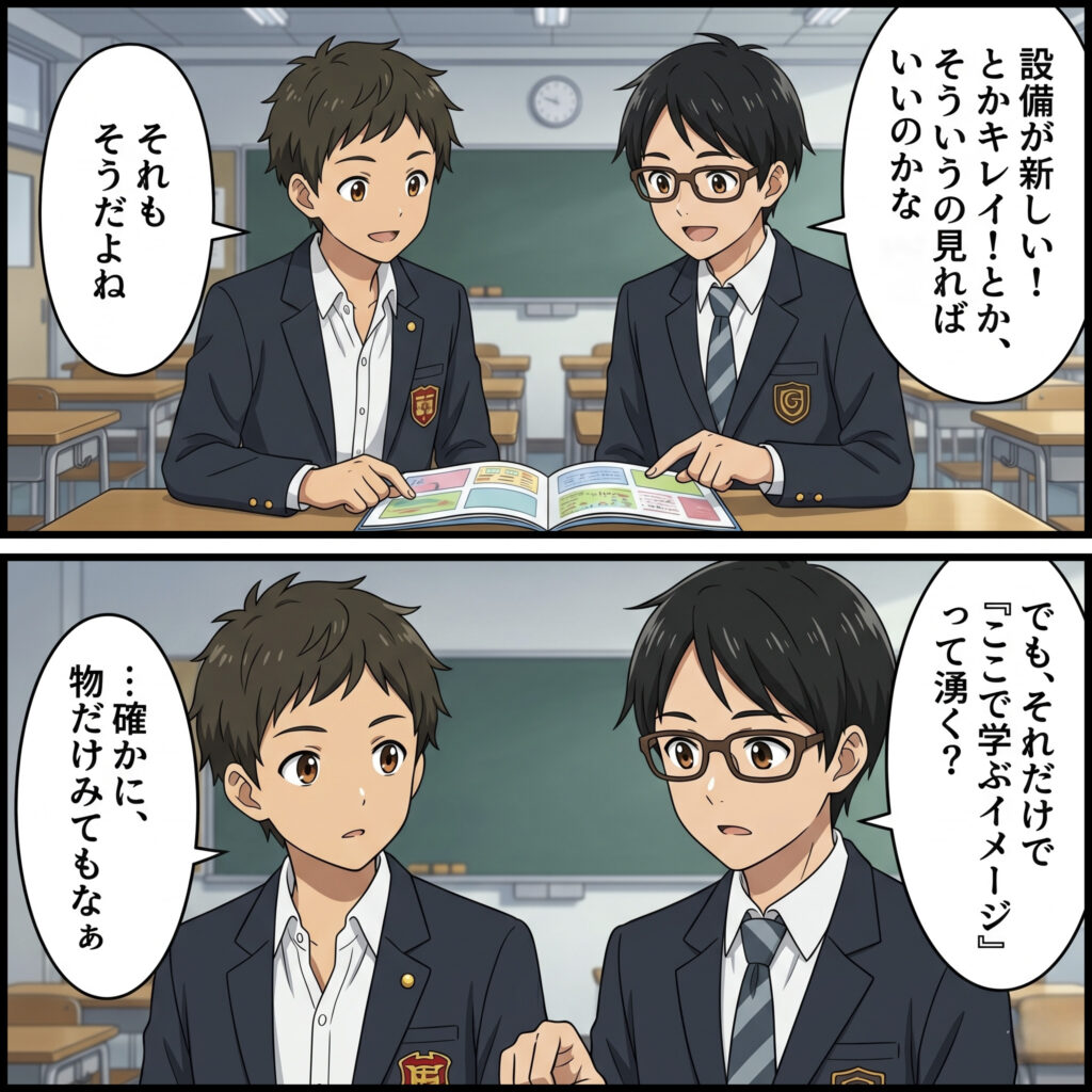 松本情報工科専門学校_オープンキャンパスで確認したいポイント_紹介2コマ漫画2