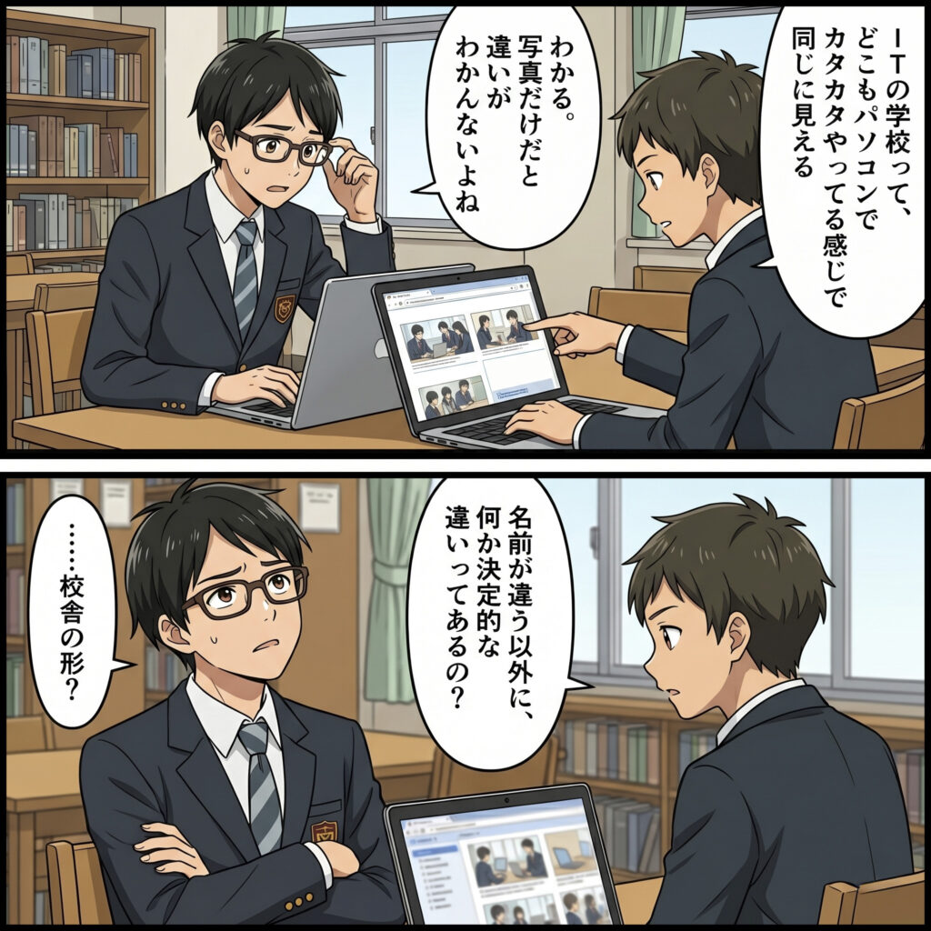 松本情報工科専門学校_オープンキャンパスで確認したいポイント_紹介2コマ漫画4